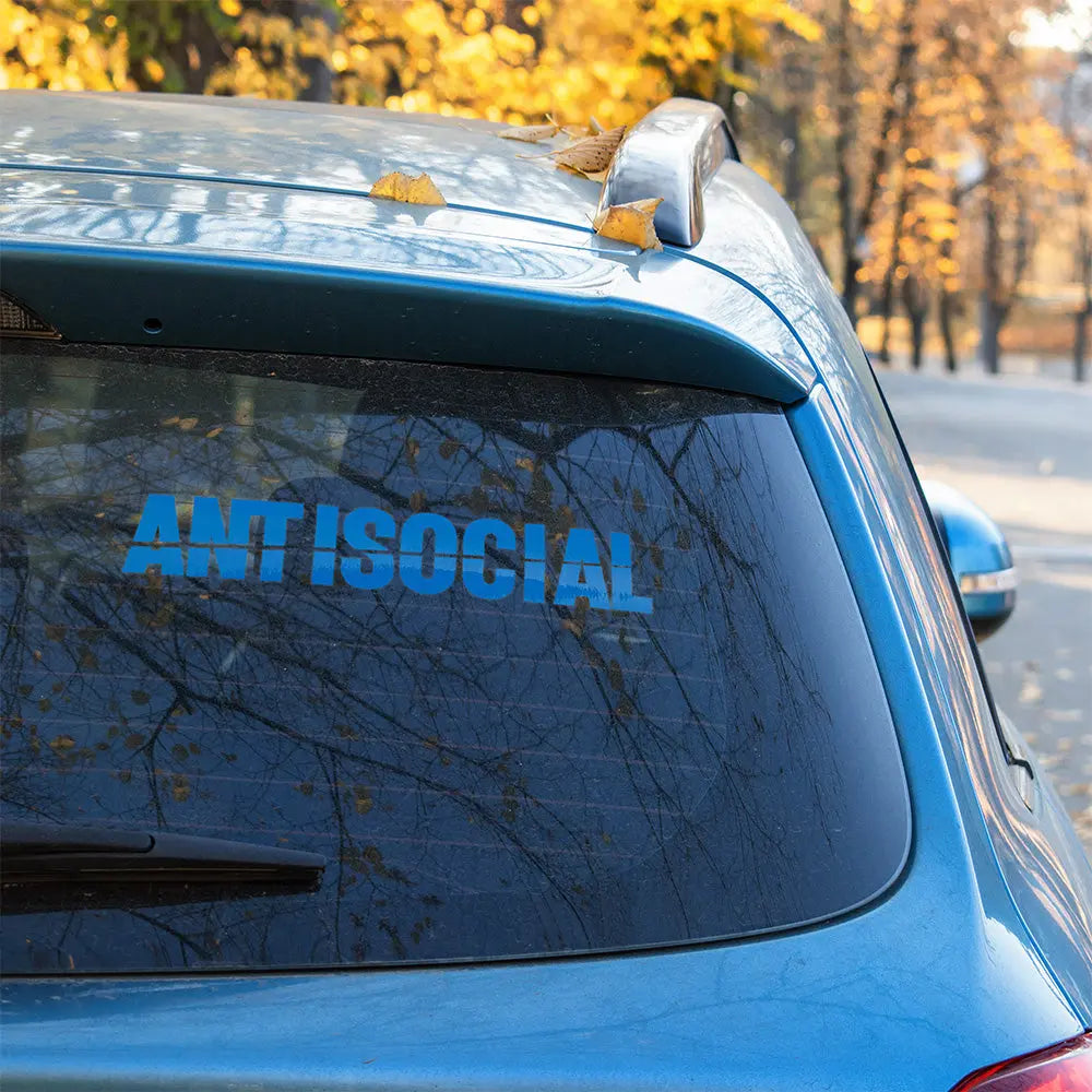 Antisocial Autoaufkleber – Szene Sticker | Vinyl, 17 Farben & Größen PlotterStickers
