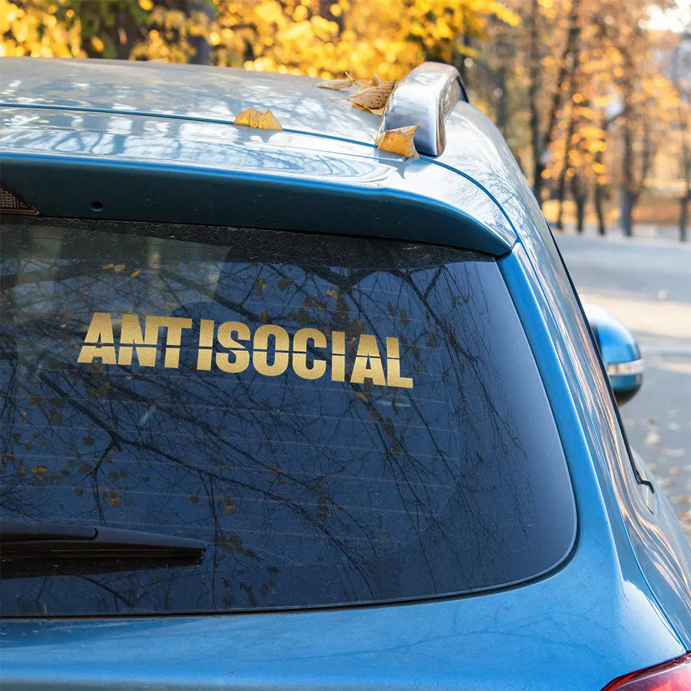 Antisocial Autoaufkleber – Szene Sticker | Vinyl, 17 Farben & Größen PlotterStickers