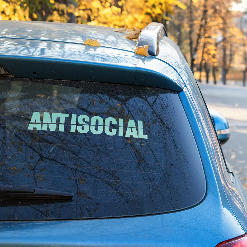 Antisocial Autoaufkleber – Szene Sticker | Vinyl, 17 Farben & Größen PlotterStickers