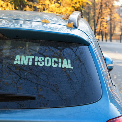 Antisocial Autoaufkleber – Szene Sticker | Vinyl, 17 Farben & Größen PlotterStickers