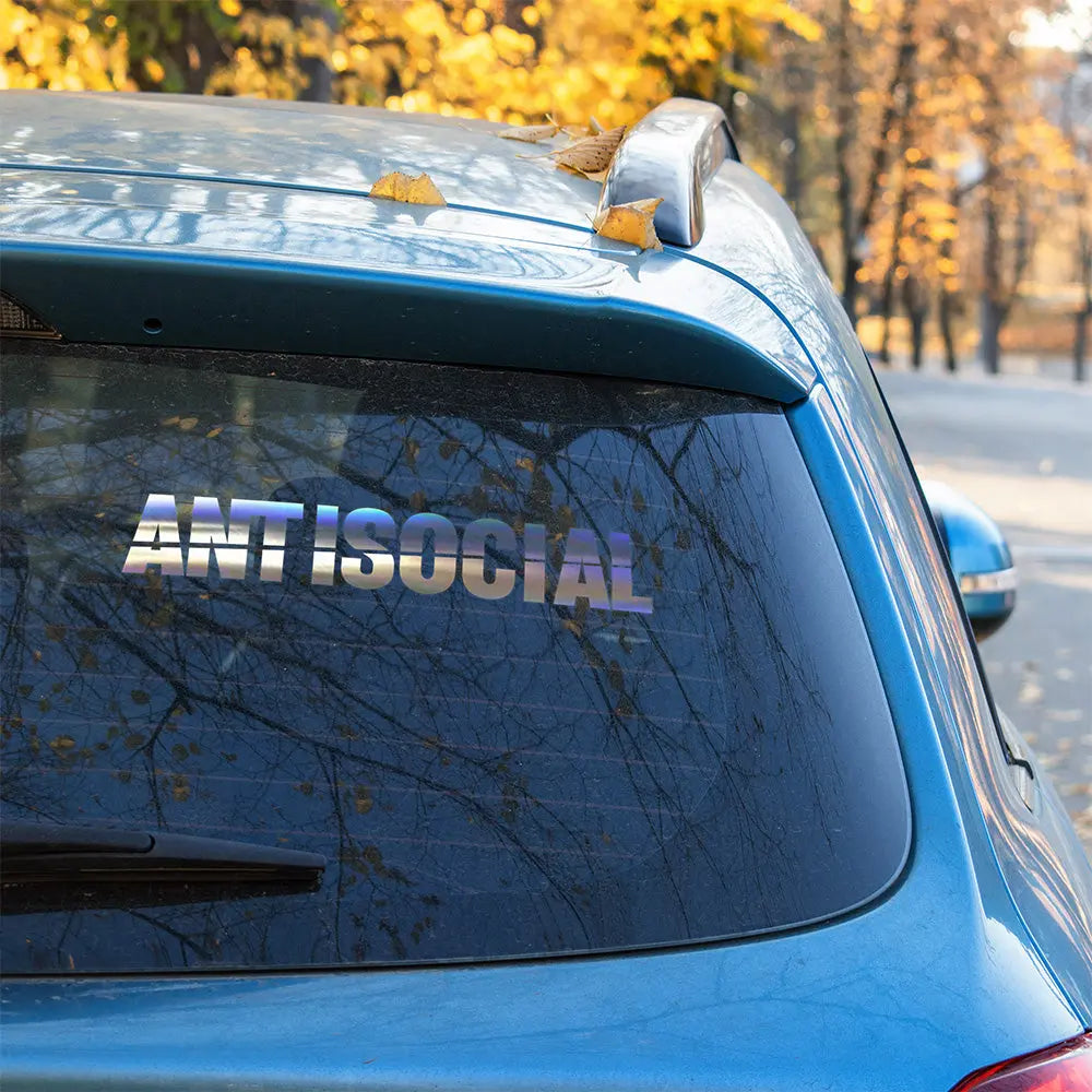 Antisocial Autoaufkleber – Szene Sticker | Vinyl, 17 Farben & Größen PlotterStickers