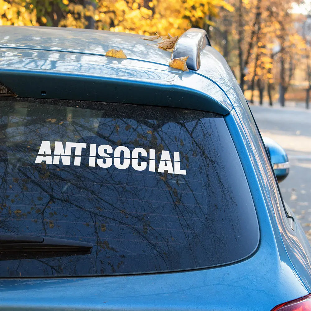 Antisocial Autoaufkleber – Szene Sticker | Vinyl, 17 Farben & Größen PlotterStickers