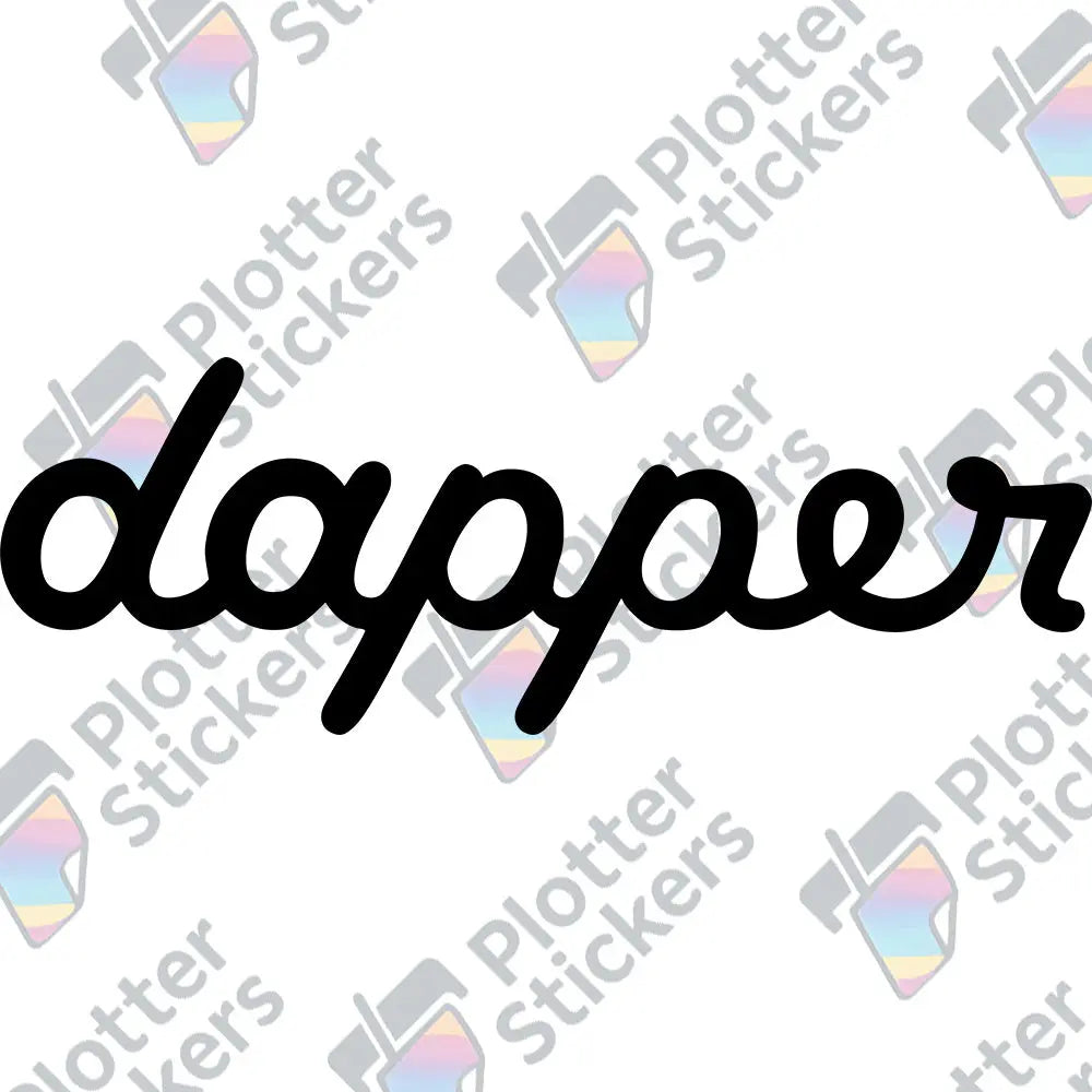 Dapper Autoaufkleber – Stylischer Szene-Sticker | Vinyl, 17 Farben & Größen PlotterStickers