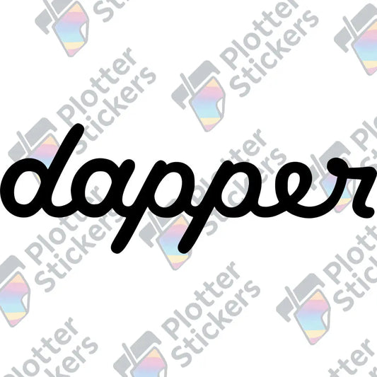 Dapper Autoaufkleber – Stylischer Szene-Sticker | Vinyl, 17 Farben & Größen PlotterStickers